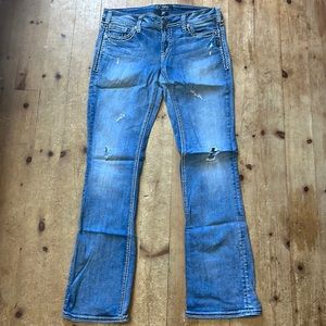 Silver Aiko Midrise Bootcut